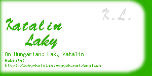 katalin laky business card